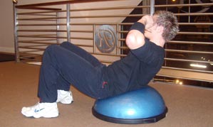 Bosu Crunches