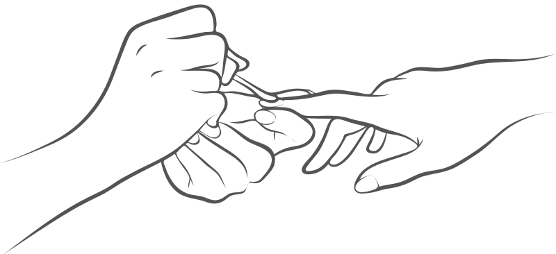 applying nail product