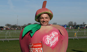 Sittingbourne member completes the Virgin London Marathon, dressed as an apple!