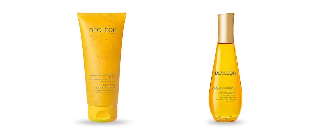 Products of the Month – Decleor 1000 Grain Scrub & Decleor Aroma Nutrition Satin Softening Dry Oil