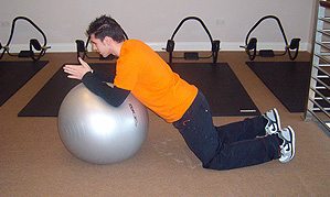 Plank Swiss Ball Rollout