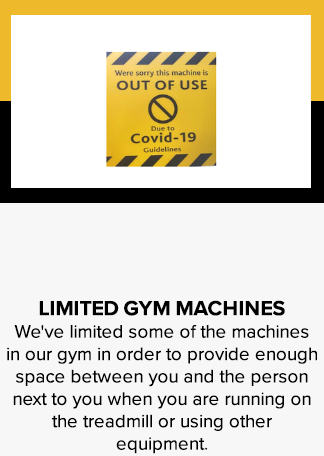 Limited gym machines